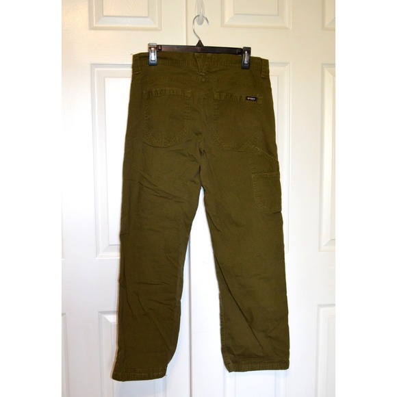 Hawx Work Gear Carpenter‎ Pants Reinforced OD Green Mens 33" x 28" - Picture 9 of 13